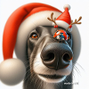 Greyhound Ladybug Christmas.