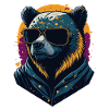 Bear with sunglasses