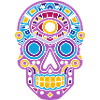 Trippy Aztec Skull
