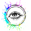 Eyes symbol eyelashes