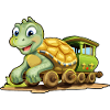 Turtle Railroad Turtle Rides Railroad