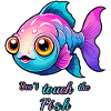 Süßer bunter Fisch
