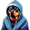 Sweat à capuche Rottweiler
