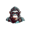Stilvoller Gorilla
