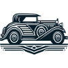 Art-Deco-Stil Klassisches Auto
