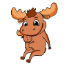 Moose Family - Moose with Baby