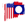 Drapeau semi-américain américain du Laos