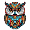 Bunte Eule