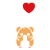Mignon Humour petit hamster