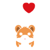 Mignon Humour petit hamster