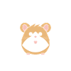 Mignon Humour petit hamster