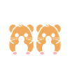 Mignon Humour petit hamster