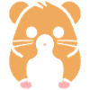 Mignon Humour petit hamster