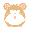 Mignon Humour petit hamster