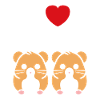 Mignon Humour petit hamster