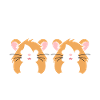 Mignon Humour petit hamster