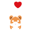 Mignon Humour petit hamster