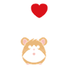 Mignon Humour petit hamster