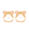 Mignon Humour petit hamster