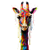 Rainbow Giraffe