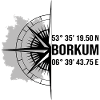 Koordinaten Borkum