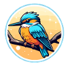 Kingfisher Bird Drawing