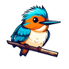 Eisvogel Vogel Zeichnung