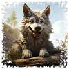 Funny Wolf