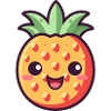 Ananas Kawaii Design - Version 2