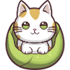 Cat in Basket Kawaii