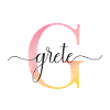 G| Monogramme | Nom | Grete |Aquarelle