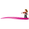 Violinist on a wave