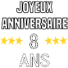 Joyeux Anniversaire 8 Ans