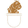 Funny Capybara In Pocket