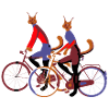 Fahrrad-Katzen