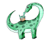 Dinosaur with Baby Dinosaur - Dino