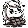 Cheval mignon et chocolat