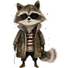 Cityscape Raccoon: Charming Bandit Tee