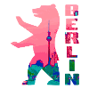 Berlin Bear Neon Silhouette