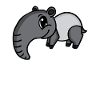 tapire tapire animal motif