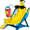 Banana on holiday