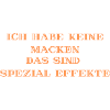 Ich habe keine Macken
