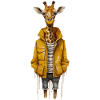 Whimsical Giraffe Holiday Tee