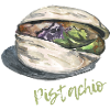 Pistachio Shell Illustration
