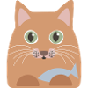Cat with fish