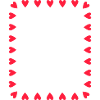 Frames made of hearts