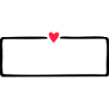 Name badge with heart