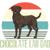 Chien Labrador Retriever chocolat