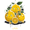 Three and half cartoon lemons