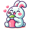 Rabbit Bubble Tea Kawaii